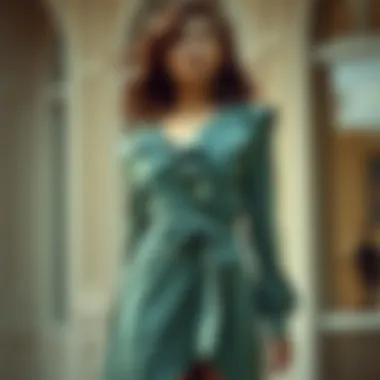 Magnificent Exploring the Solid Ruffle Trim Tie Front Asymmetrical Dress Magnificent Exploring the Solid Ruffle Trim Tie Front Asymmetrical Dress