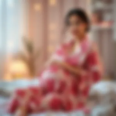 Magnificent The Allure and Practicality of Silky Maternity Pajamas