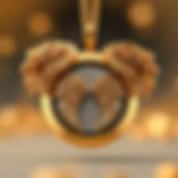 Elegant angel wings locket necklace with intricate details