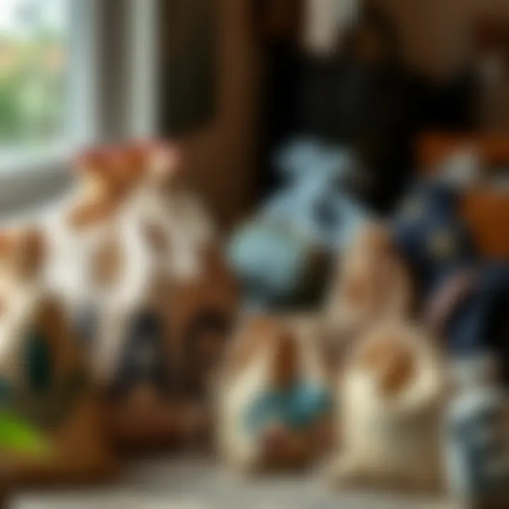 Diverse Designs of Burlap Bags Variety of burlap bags with different designs and sizes