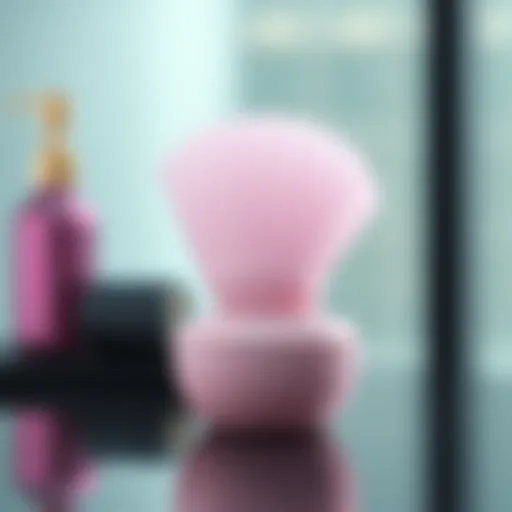 Elegant design of a collapsible hair diffuser showcasing its compact form