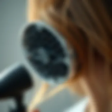 Functionality Unveiled: The Mechanics of Hair Diffusers Close-up of a hair diffuser in use, illustrating functionality and effectiveness