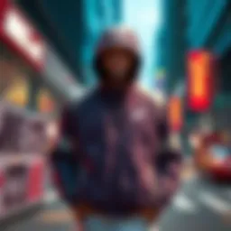 Stylish display of Nike jackets without hoods in a modern urban setting