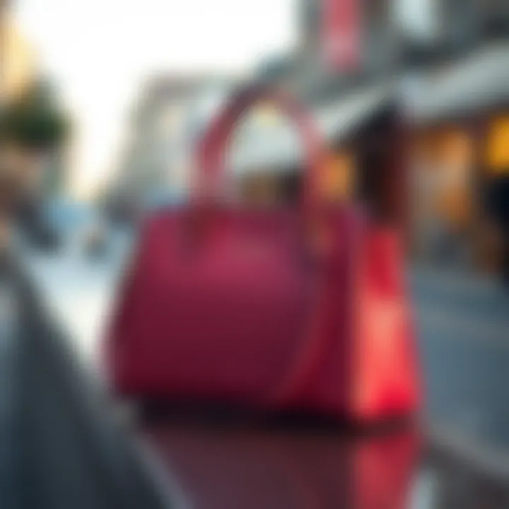 Fashion-forward handbag reflecting current trends