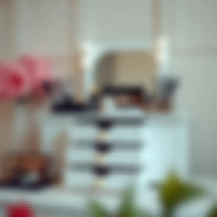 Elegant White Makeup Organizer with Multiple Drawers Elegant white makeup organizer with multiple drawers