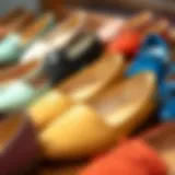 Chic collection of flat shoes in various colors