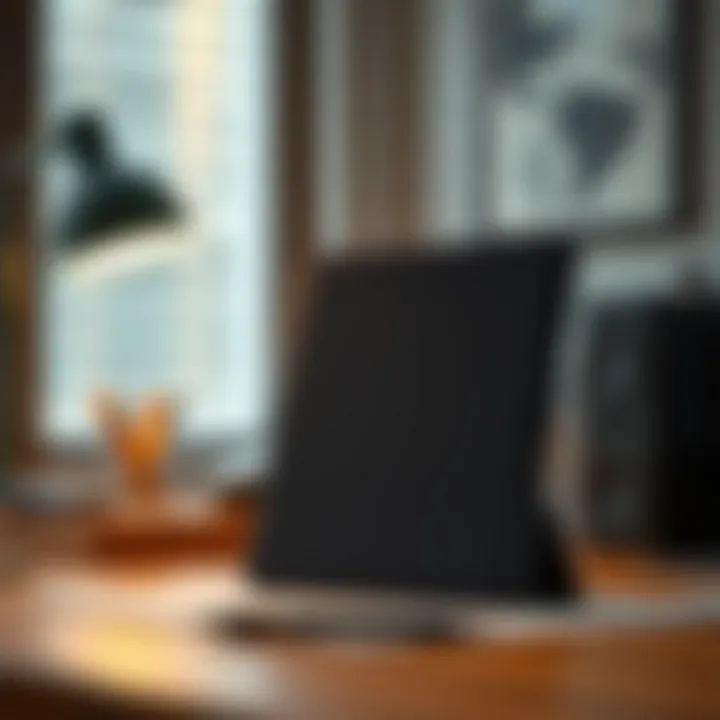 EVA Pro iPad case displayed on a stylish desk setup