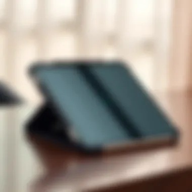 Elegant aesthetic of the EVA Pro iPad case with an iPad inside