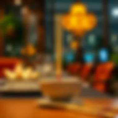 Elegant setting featuring reusable chopsticks on a dining table