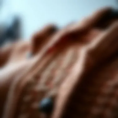 Textures of Sustainability in Cardigans Close-up of various cardigan textures showcasing sustainable materials