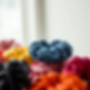 Colorful Coil Scrunchies Stylish coil scrunchies displayed in various colors