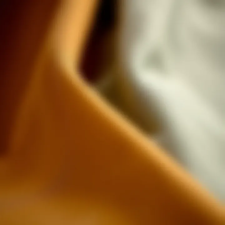 Close-up of COS fabric textures emphasizing sustainability