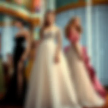 Diverse selection of dress styles catered to different body types