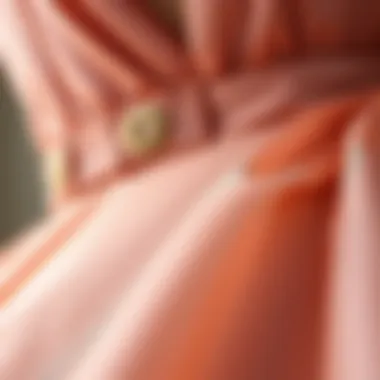 Close-up of rich fabric textures used in modern prom dresses