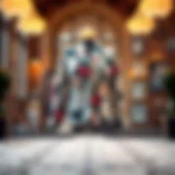 Elegant floral print blazer on a stylish backdrop