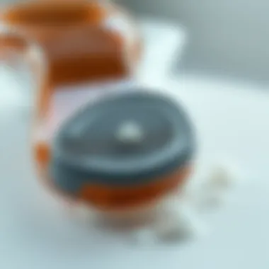 Close-up of a foot scraper showcasing its unique design and texture