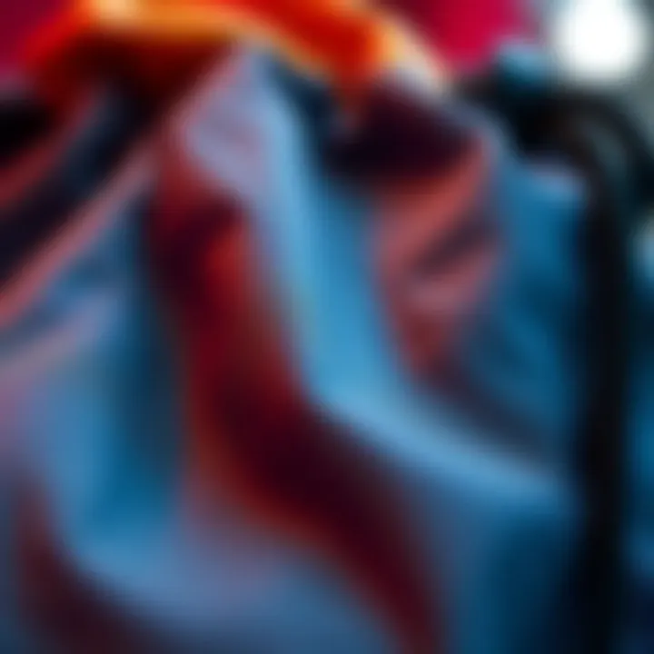 Close-up view of the durable material used in drawstring backpacks