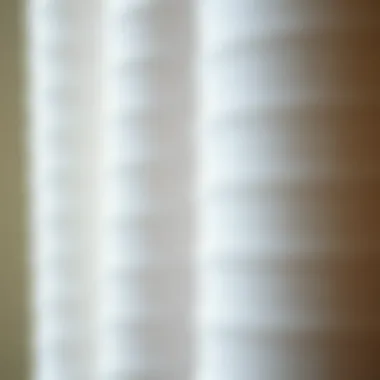 Close-up of fabric textures for long line tops