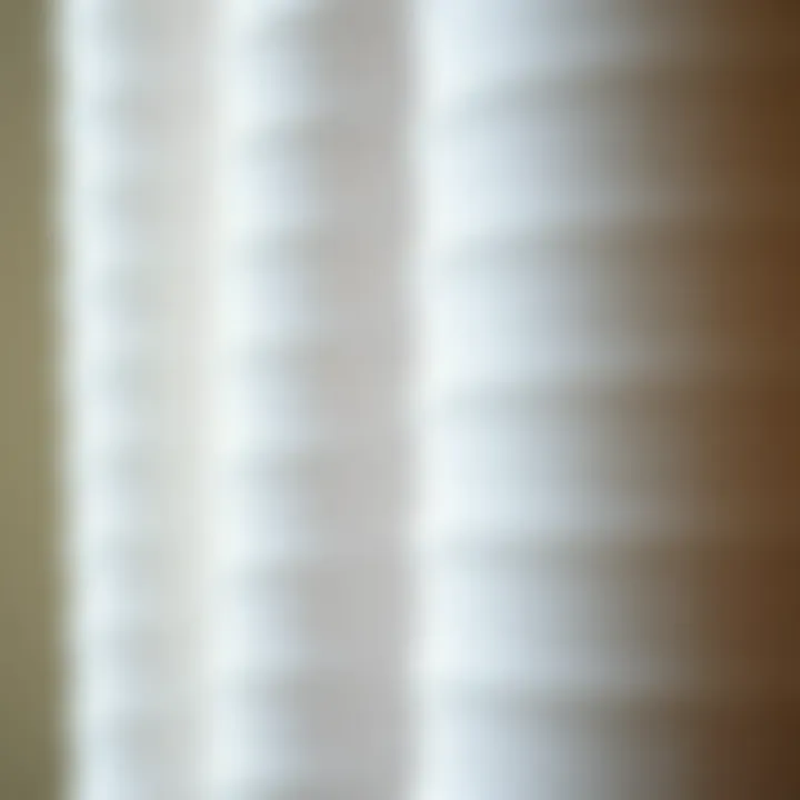 Close-up of fabric textures for long line tops