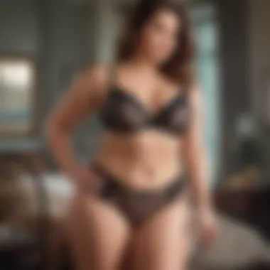 Showcasing the elegance of plus size sexy underwear styles