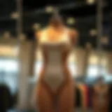 Stylish one piece workout bodysuit displayed on a mannequin