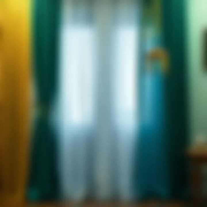 Variety of styles in beaded curtains displayed