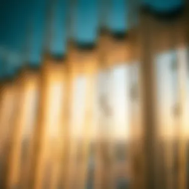 Intricate Patterns on Net Curtains Close-up view of intricate patterns on outdoor net curtains