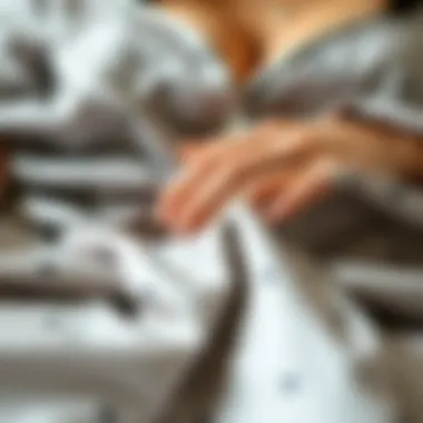A close-up of luxurious fabrics used in plus size pajamas.