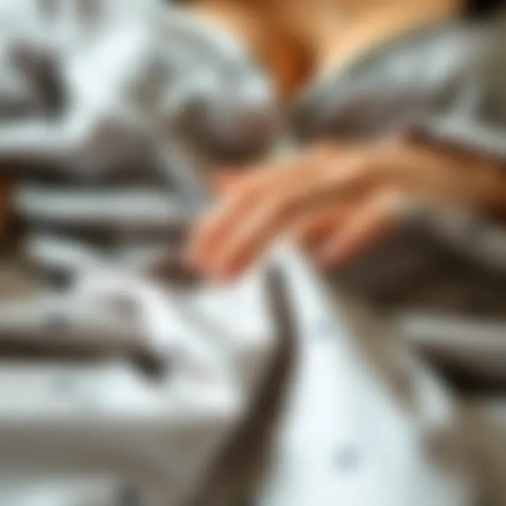 A close-up of luxurious fabrics used in plus size pajamas.
