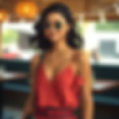 Chic Elegance: Perfect Brunch Look Elegant brunch outfit featuring a chic dress and accessories