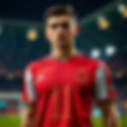 Albania soccer jersey showcasing vibrant colors and emblem