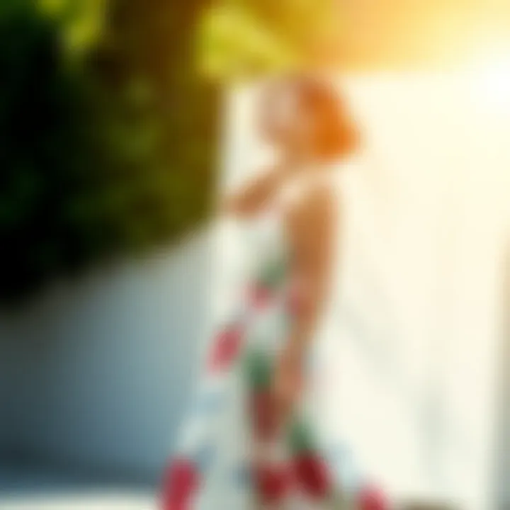 Stylish sleeveless maxi dress showcasing current summer trends