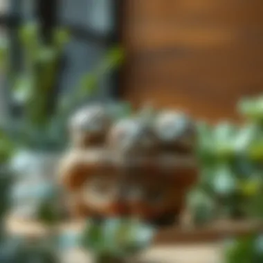 Artistic design variations of sloth succulent planters