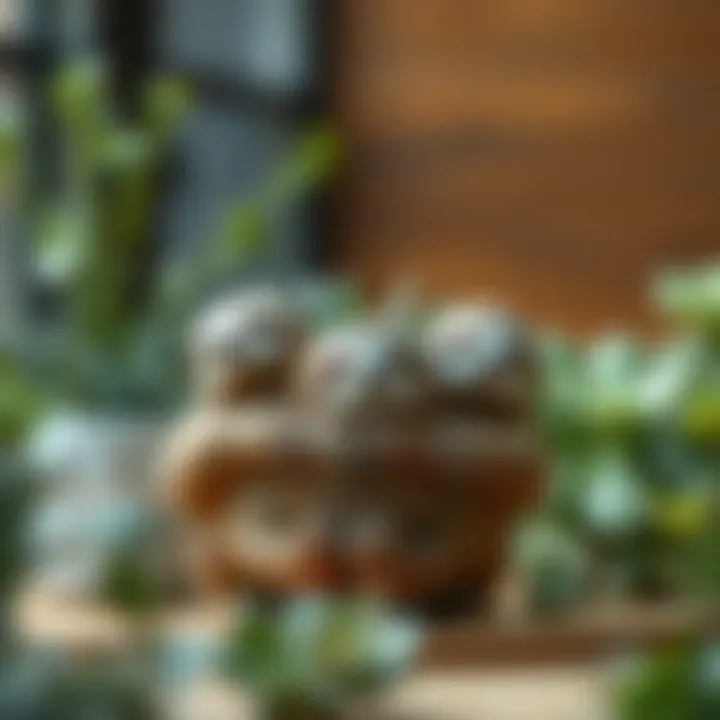 Artistic design variations of sloth succulent planters