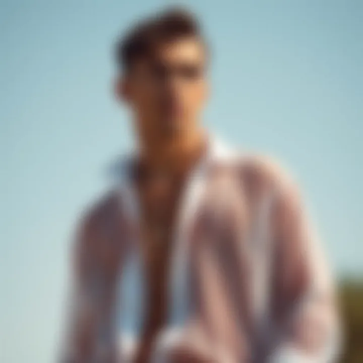 Notable Exploring the Aesthetic and Cultural Significance of Men's Sheer Tops