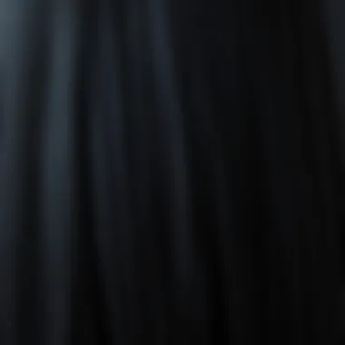 Close-up of the smooth texture of long straight black hair