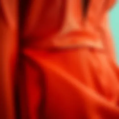 Close-up of luxurious fabric texture of a sexy little dress