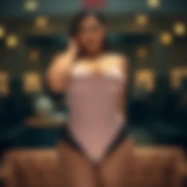 Chic plus size bodysuit with modern design