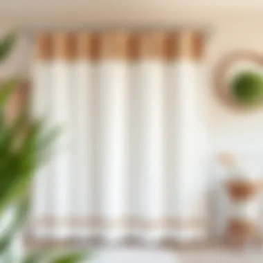 Decor elements that complement a farmhouse shower curtain