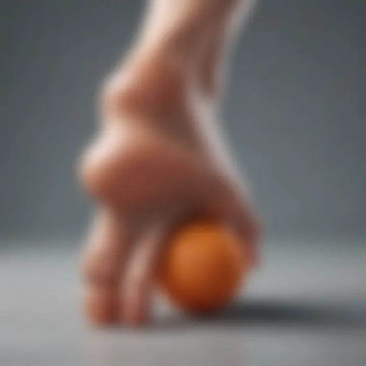 Illustration comparing various types of ball of foot grips