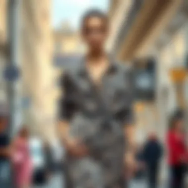 Fashionable outfit featuring a leopard print shirt dress