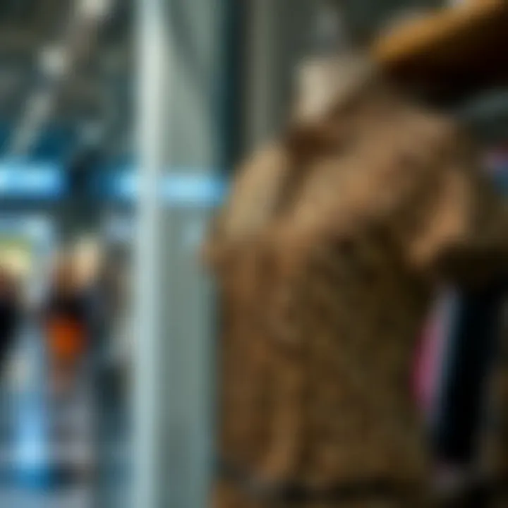 Stylish leopard print shirt dress on a mannequin