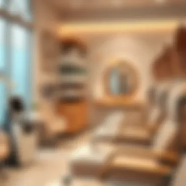 A clean and organized pedicure station that emphasizes hygiene standards.