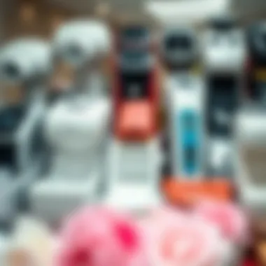 A variety of pedicure machines displayed together, highlighting their differences.