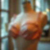 The Timeless Elegance of Silk Bandeau Bras Elegant silk bandeau bra displayed on a vintage mannequin.