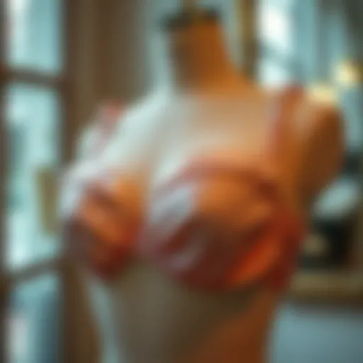 The Timeless Elegance of Silk Bandeau Bras Elegant silk bandeau bra displayed on a vintage mannequin.