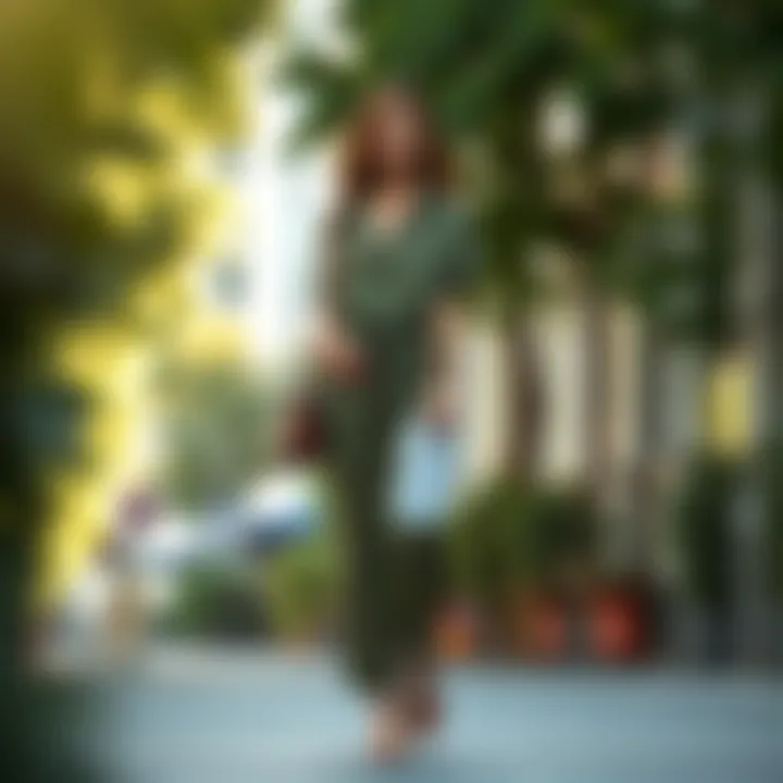 Sustainable fashion choices with khaki jumpsuits