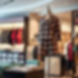 Stylish plaid short set displayed on a mannequin in a chic boutique