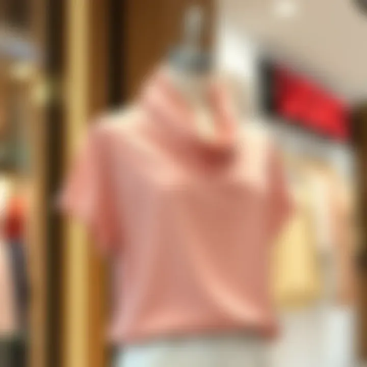 Elegant summer cowl neck top displayed on a stylish mannequin