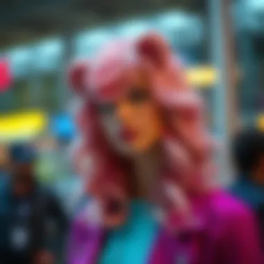 Cultural significance of wigs in contemporary fashion.